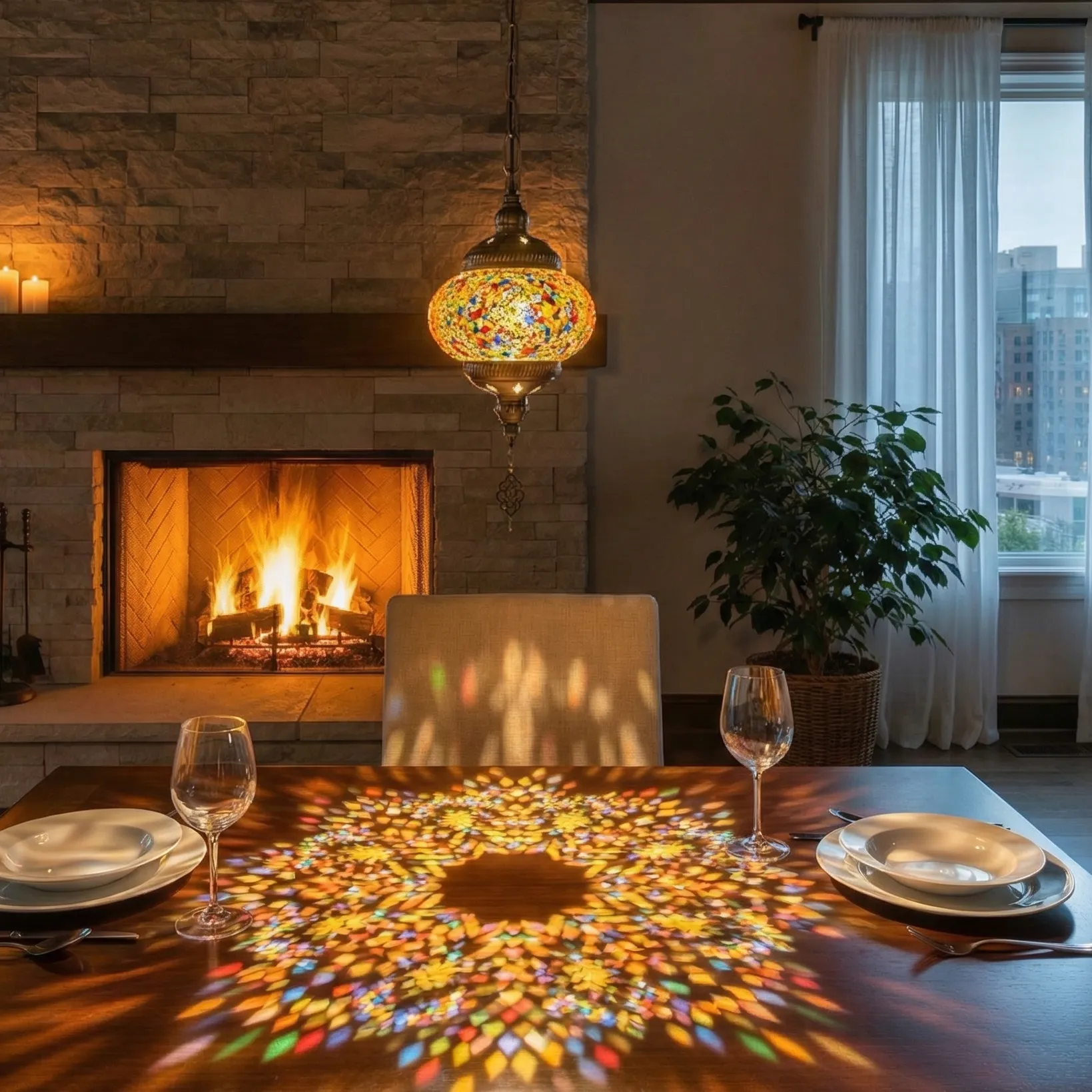 anatolian star mosaic pendant anatolian star mosaic pendant